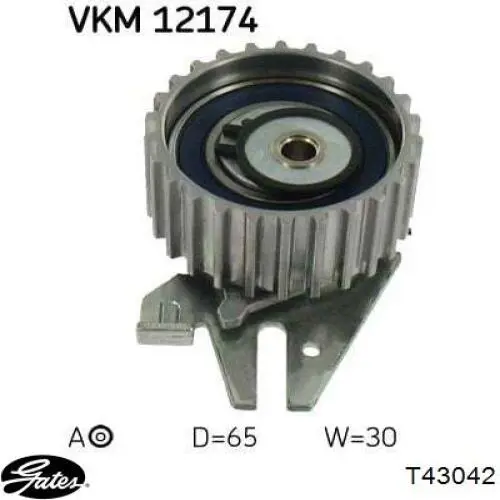 Ролик натягувача ременя ГРМ 55183527 GP