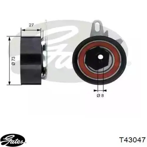 Ролик натягувача ременя ГРМ V102743 Sato Tech