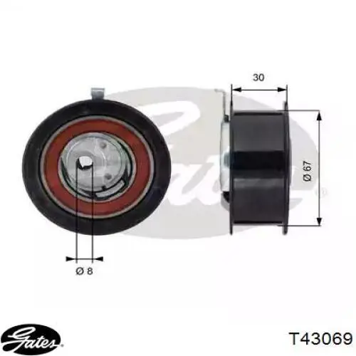 Ролик натягувача ременя ГРМ V102513 Sato Tech