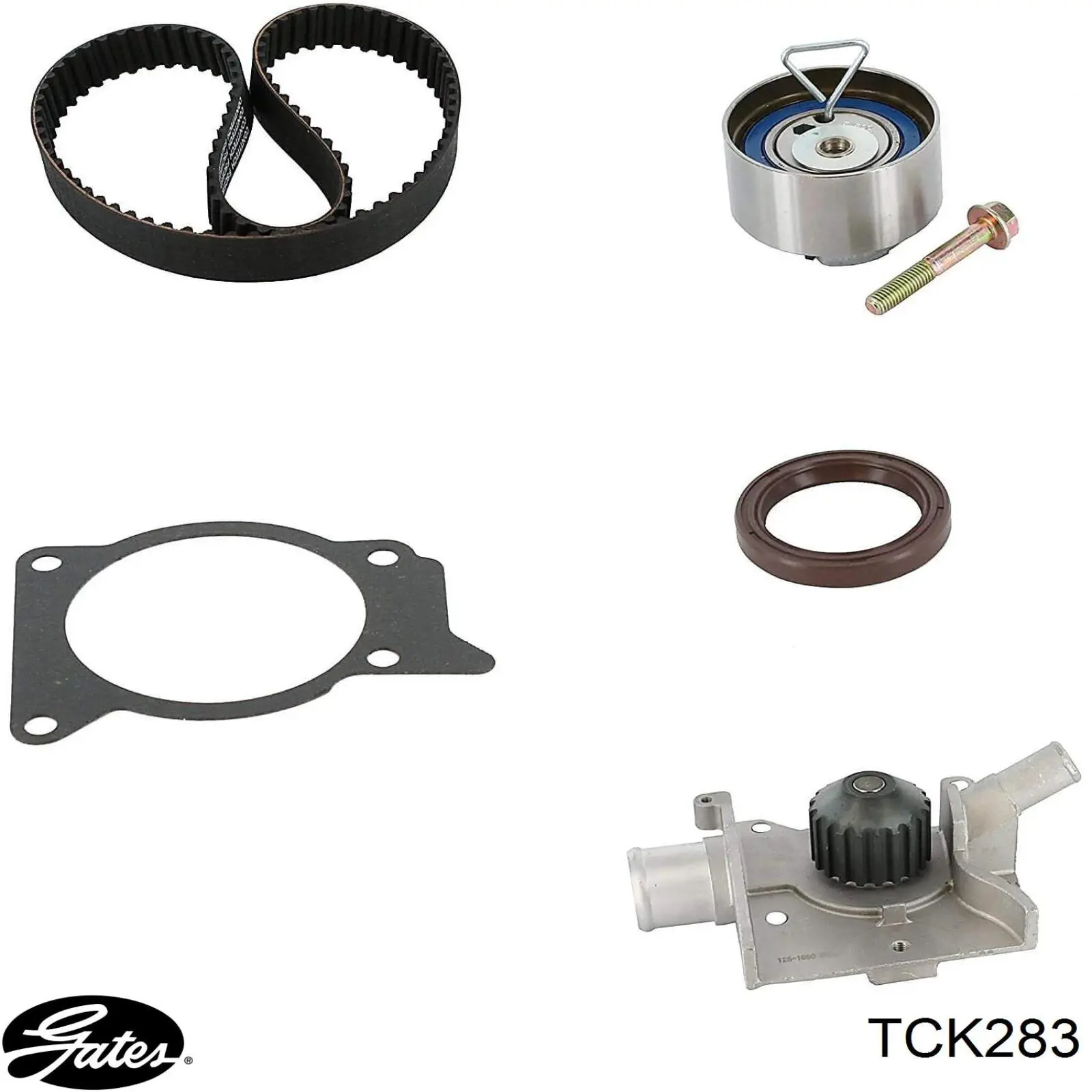 TCK283 Gates Ремінь ГРМ, комплект