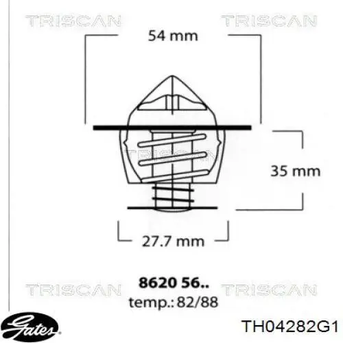 ADN19224 Blue Print Авто термостат