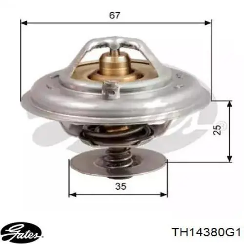 Автомобільний термостат Gates TH14380G1 ціна, від 8.88 USD