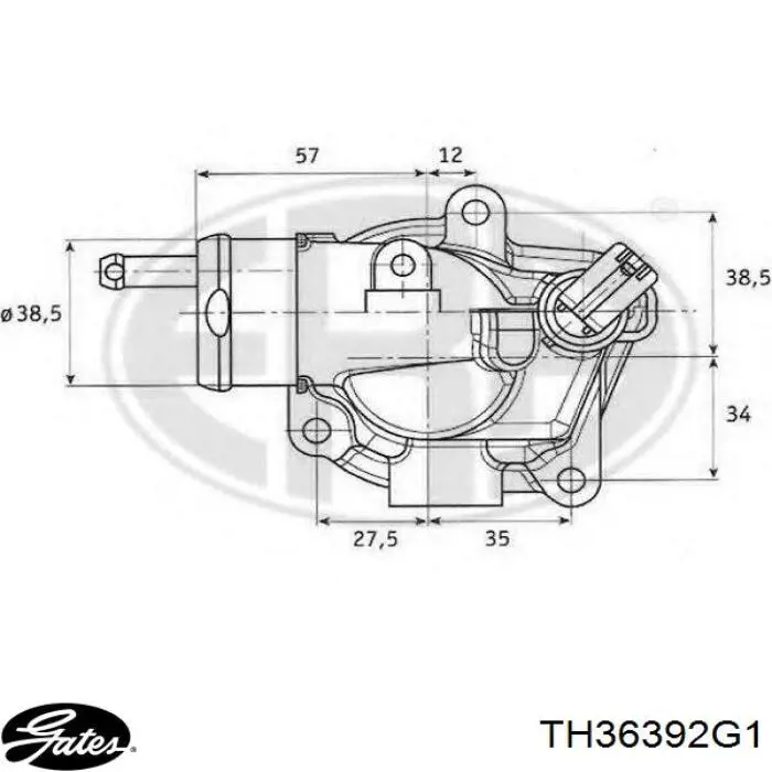 Корпус термостата 352317101790 Magneti Marelli