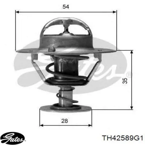 Автомобільний термостат Gates TH42589G1 ціна, від 13.18 USD