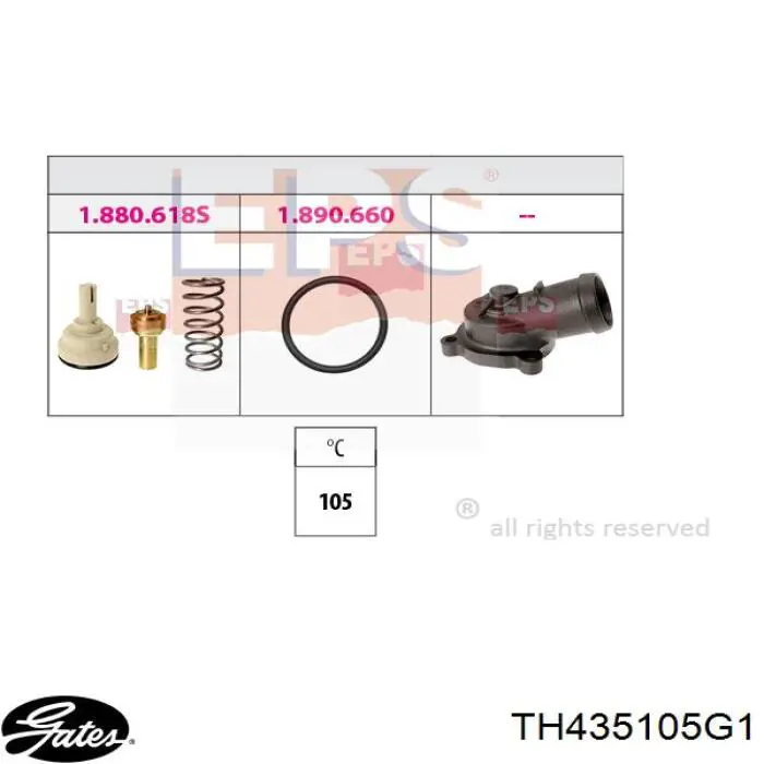 Автомобільний термостат Magneti Marelli 352317003470 ціна, від 7.21 USD
