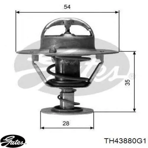 Купити DT1241V Dayco Термостат в корпусі