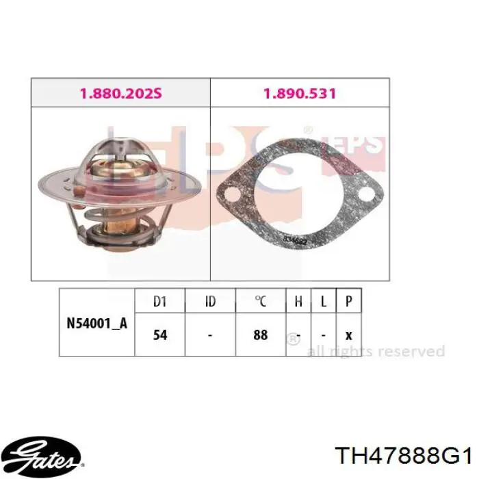 DTM88200 Denso Авто термостат