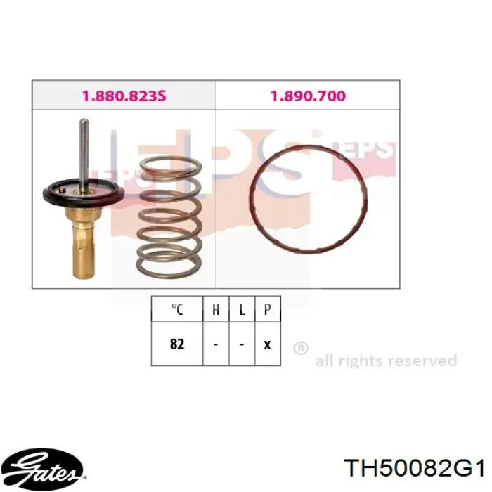 Купити 1632147021 Toyota Термостат в корпусі