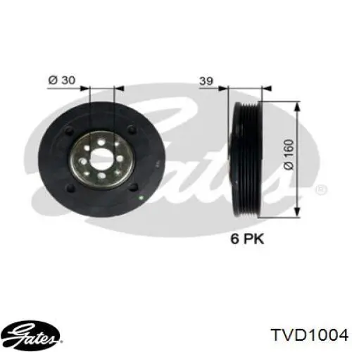Купити RS658011 Starline Шків колінчастого вала