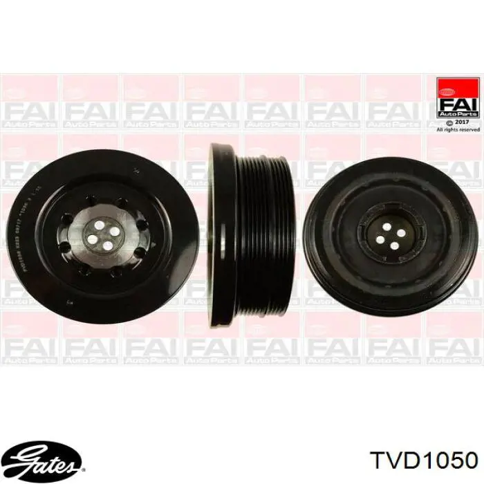 Шків колінвала TVD1050 Gates