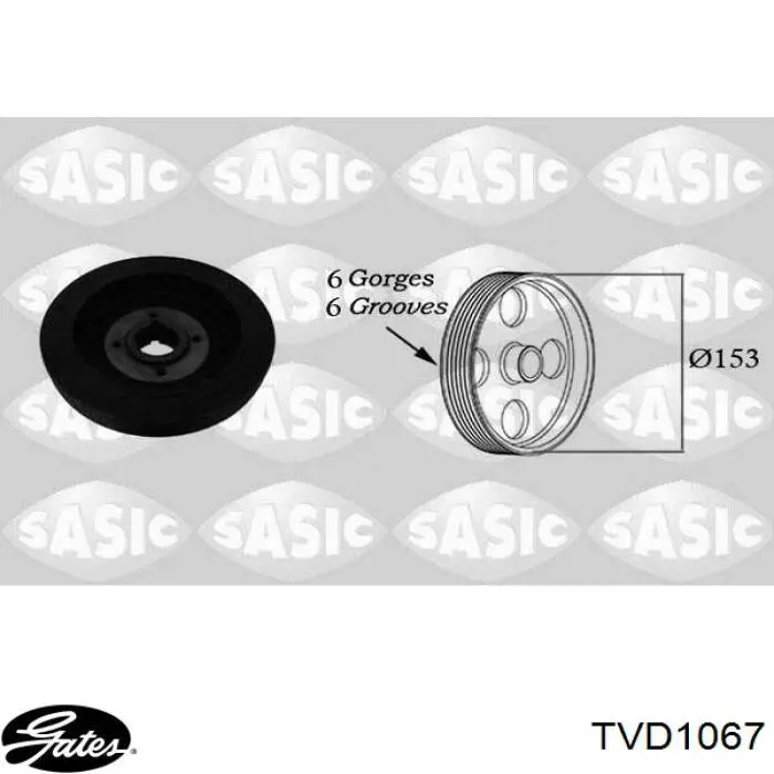 Шків колінвала (демпфер ) Triclo 421207 ціна, від 51.65 USD