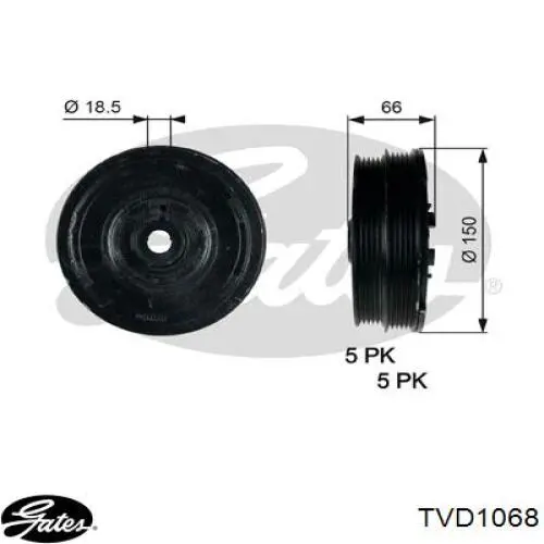 Шків колінвала (демпфер ) Shafer GP1073 ціна, від 98.28 USD