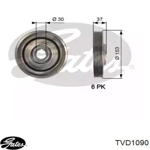 Шків колінвала 9643354180 Fiat/Alfa/Lancia