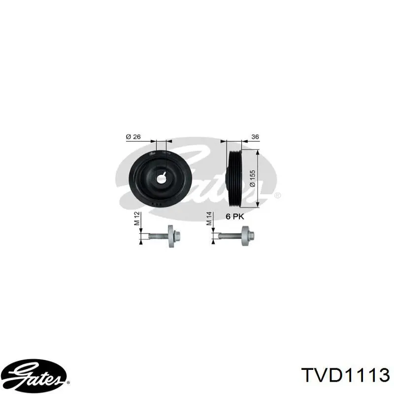 Шків колінвала (демпфер ) Freccia PUL11118 ціна, від 30.95 USD
