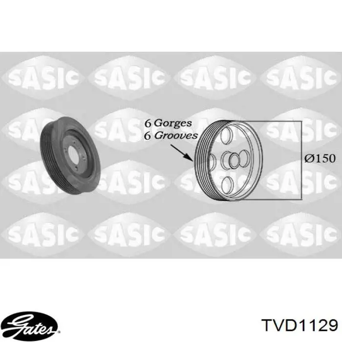 Шків колінвала (демпфер ) STC T406218 ціна, від 48.49 USD