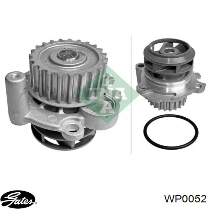 Помпа охолодження Gates WP0052 ціна, від 25.34 USD