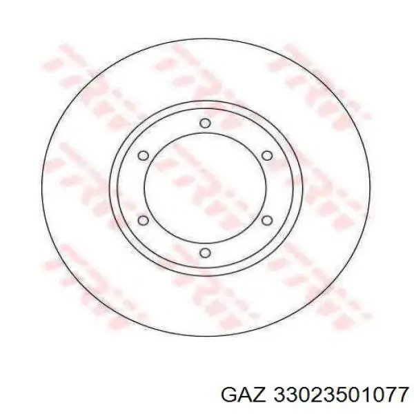 33023501077 GAZ Гальмо дискове переднє