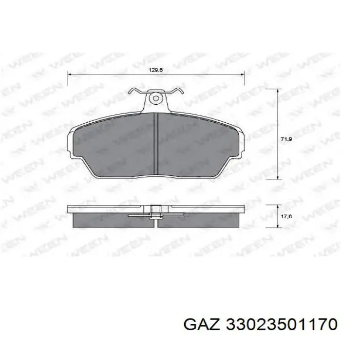 Купити DBS5004 Hexen Колодки гальмівні передні, дискові
