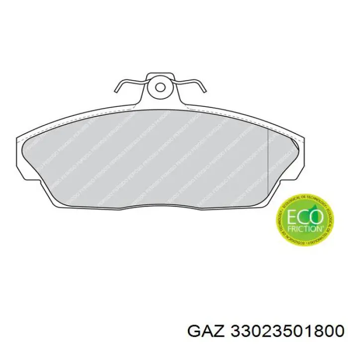 Купити 33023501800 GAZ Колодки гальмівні передні, дискові