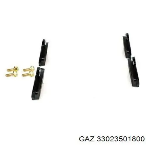 Купити 33023501800 GAZ Колодки гальмівні передні, дискові