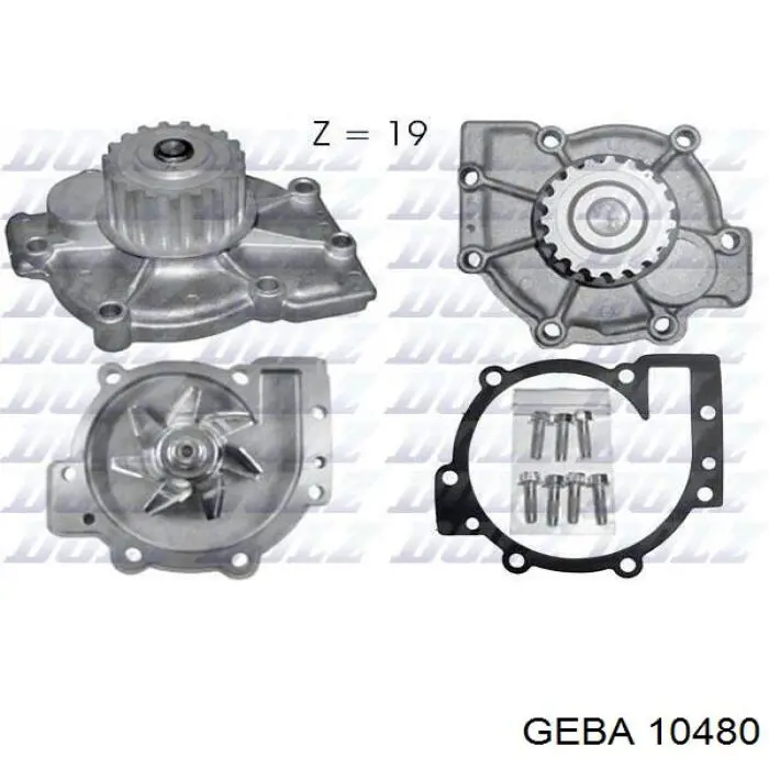 Помпа охолодження Geba 10480 ціна, від 29.03 USD