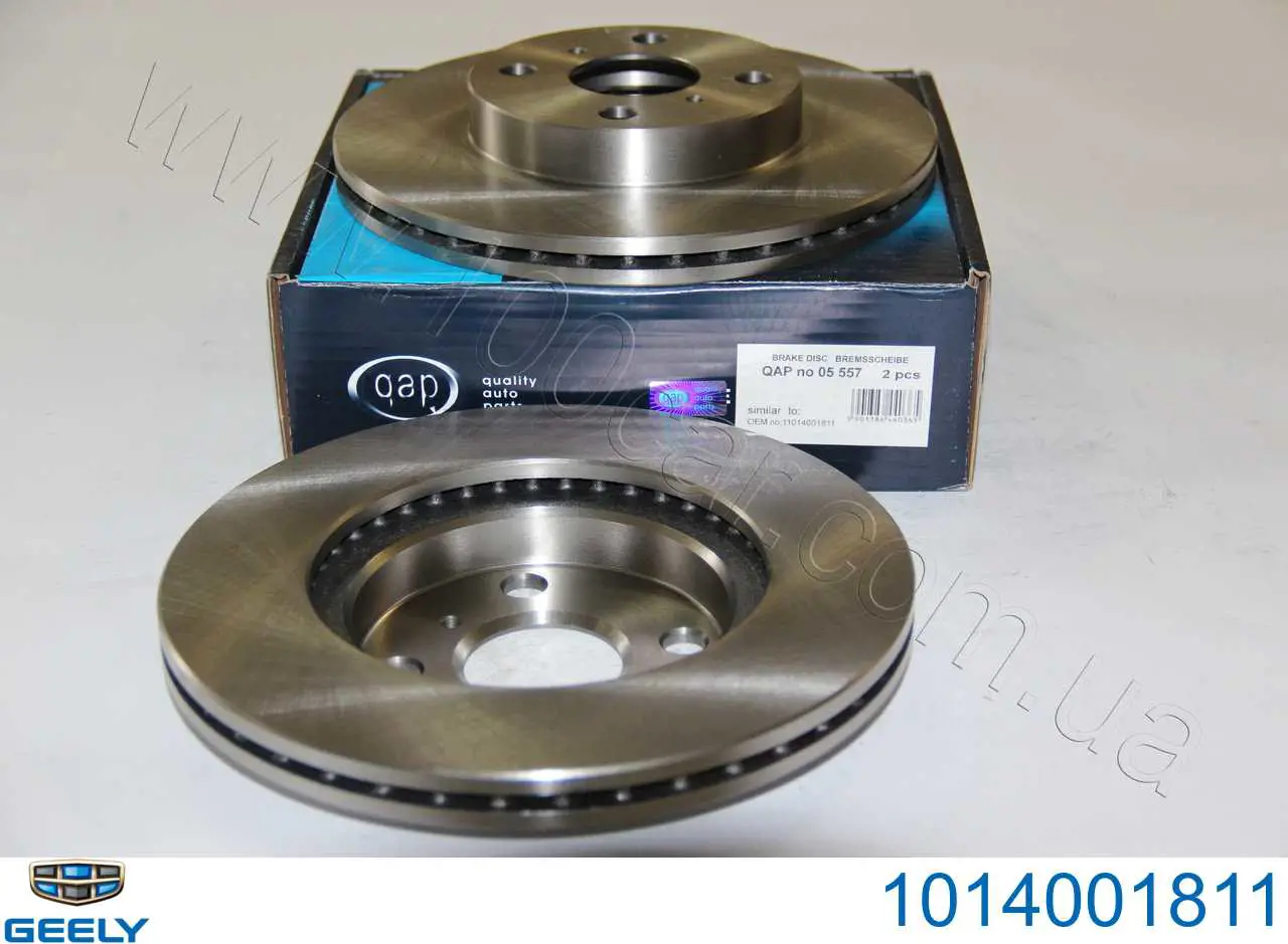 Гальмівні диски передні 1014001811 Geely