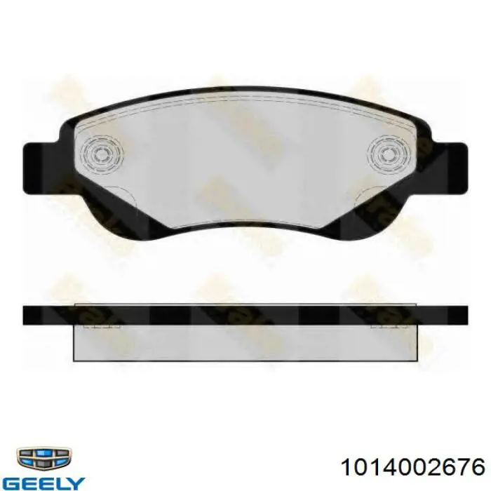 Гальмівні колодки Geely 1014002676 ціна, від 14.00 USD