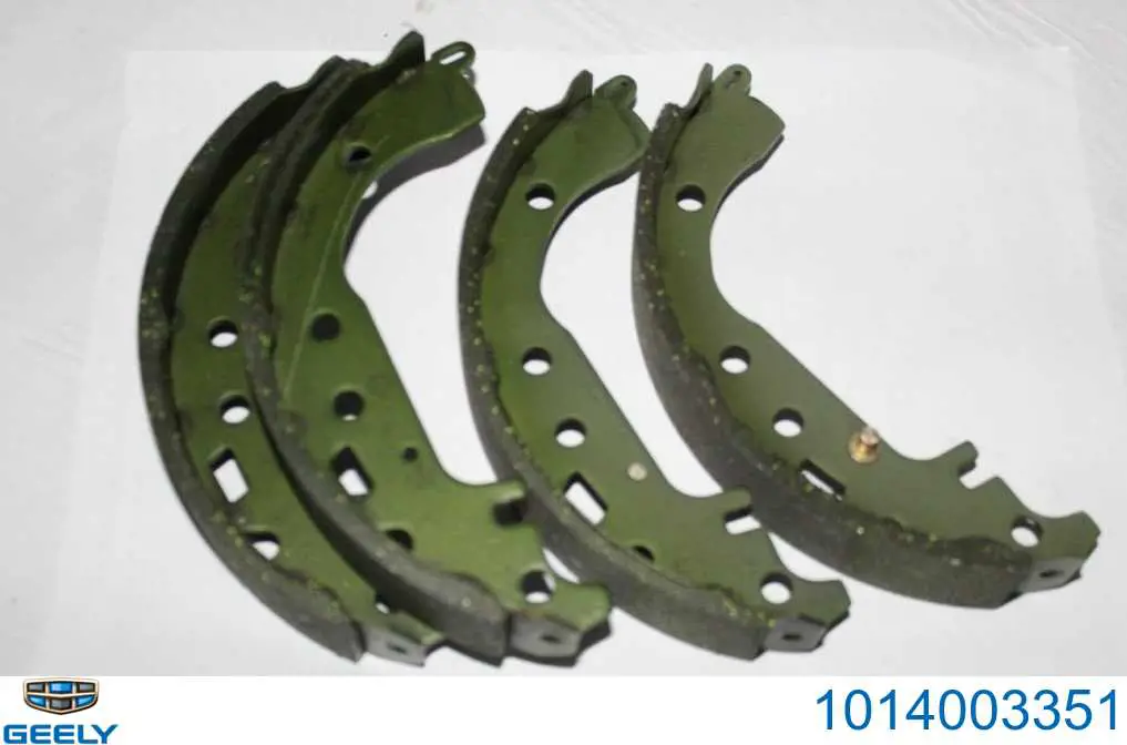 Колодки гальмові задні, барабанні 1014003351 Geely