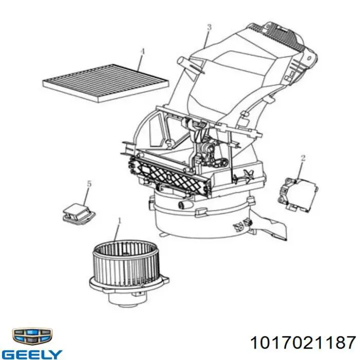 Фільтр салону 1017021187 Geely