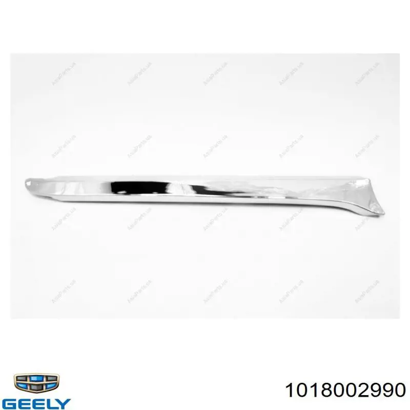 Молдинг переднього бампера, правий Geely 1018002990 ціна, від 0.76 USD