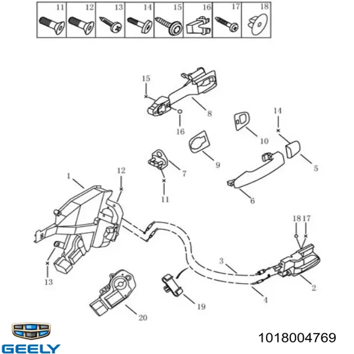  Geely 1018004769 ціна, від 2.01 USD
