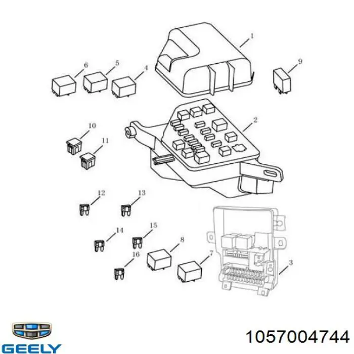 1057004744 Geely Реле покажчиків поворотів