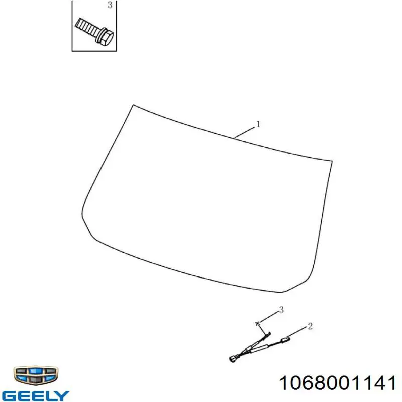  Скло заднє Geely Emgrand 