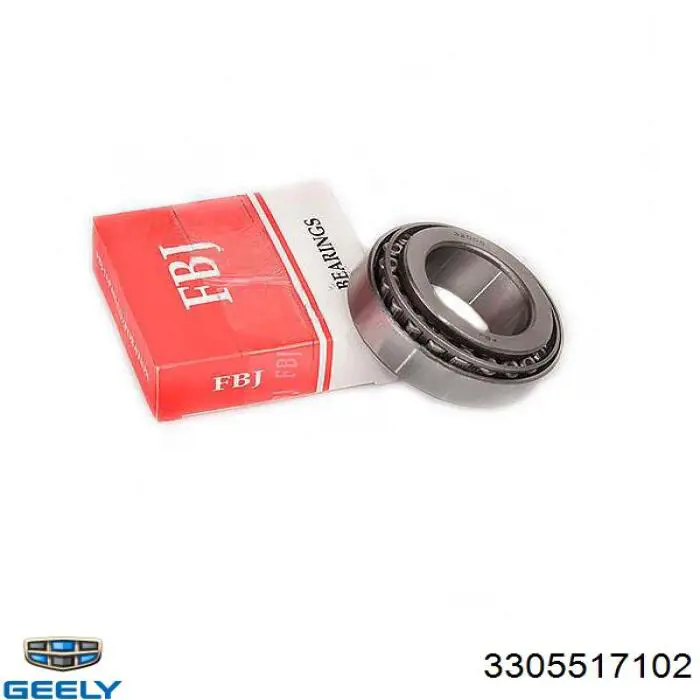 3305517102 Geely Підшипник вторинного вала коробки