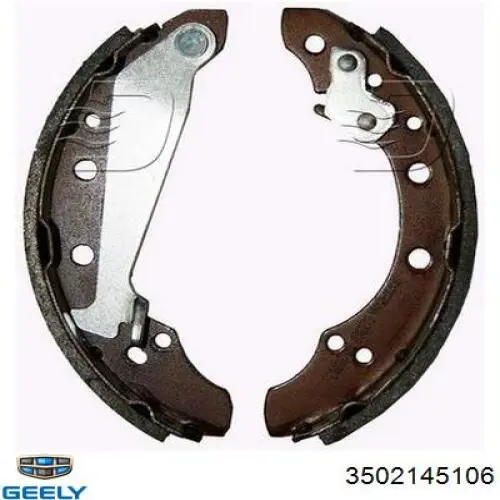 Колодки гальмові задні, барабанні 3502145106 Geely