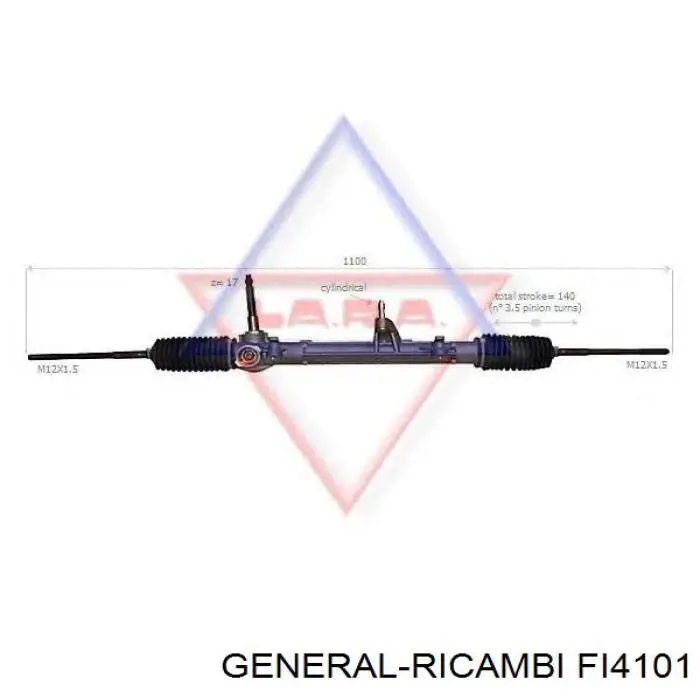 FI4101 General Ricambi рейка рульова