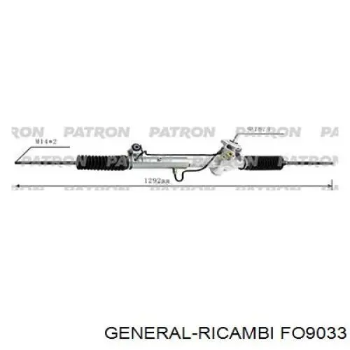 Рейка рульова FO9033 General Ricambi