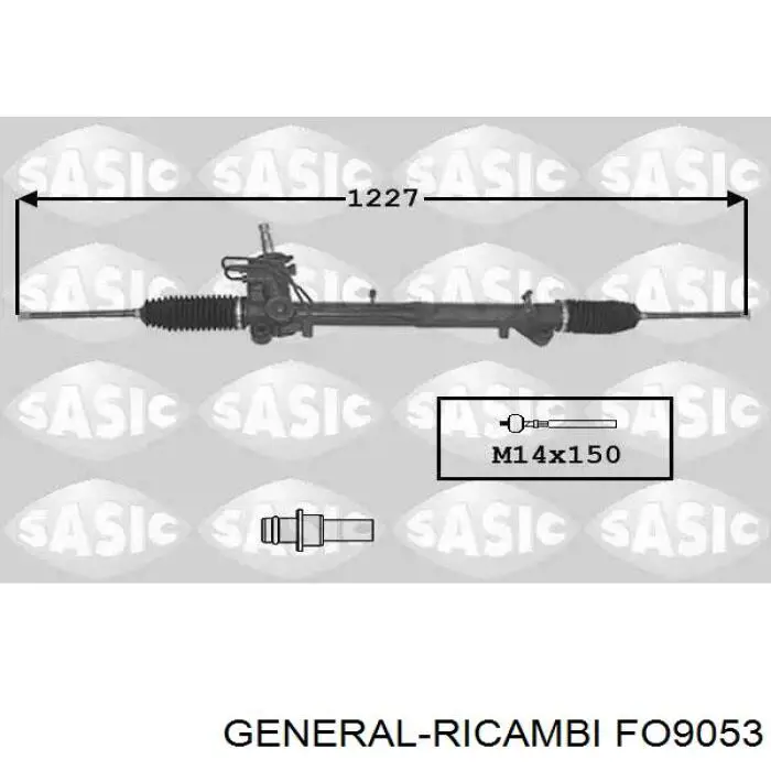 Рейка рульова FO9053 General Ricambi