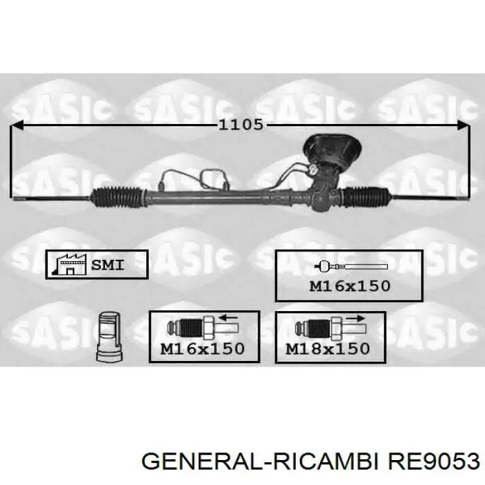 Купити RE9053 General Ricambi Рульова рейка