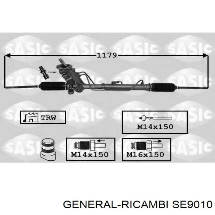 Рейка рульова SE9010 General Ricambi