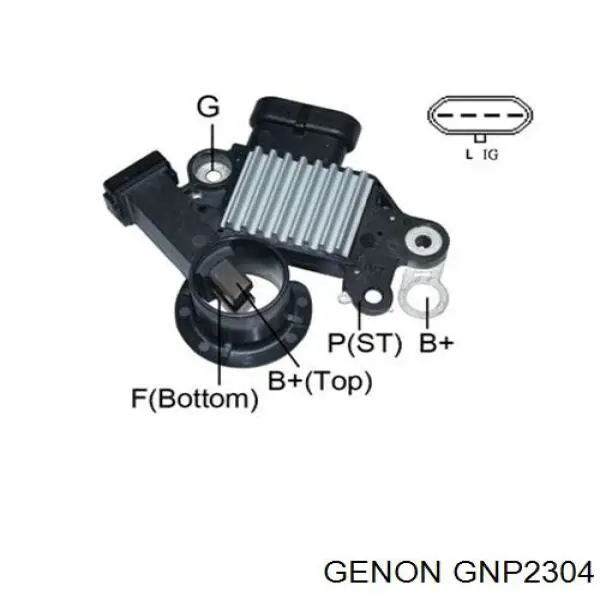 Втягуюче реле стартера GNP2304 Genon