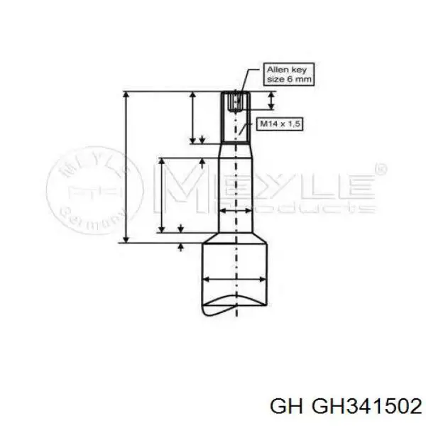 GH341502 GH Стійка передня