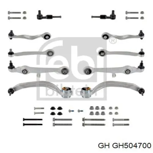 Комплект важелів передньої підвіски GH GH504700