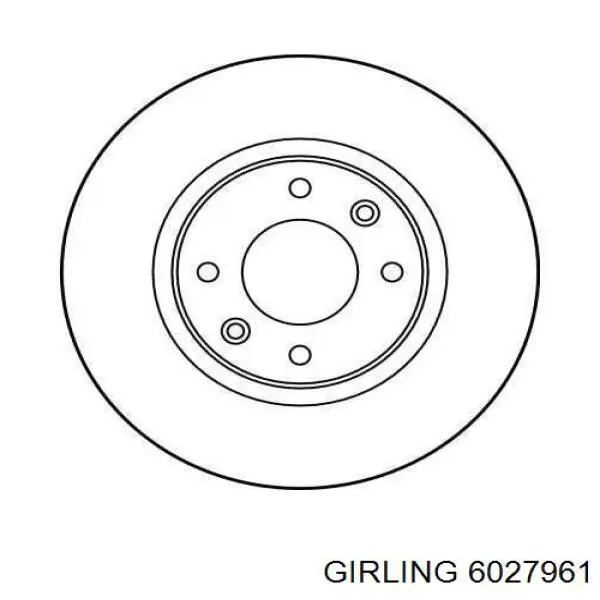 6027961 Girling диск гальмівний передній