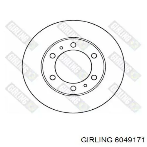 6049171 Girling диск гальмівний передній