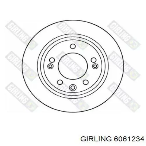 6061234 Girling диск гальмівний задній