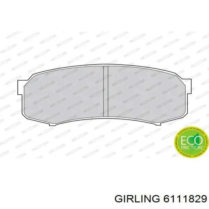 Задні гальмівні колодки 6111829 Girling