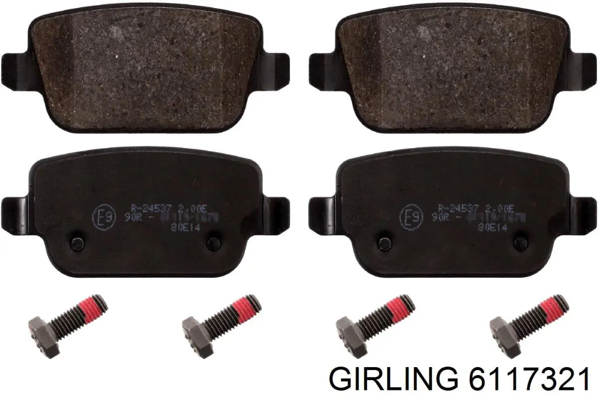 6117321 Girling колодки гальмові задні, дискові
