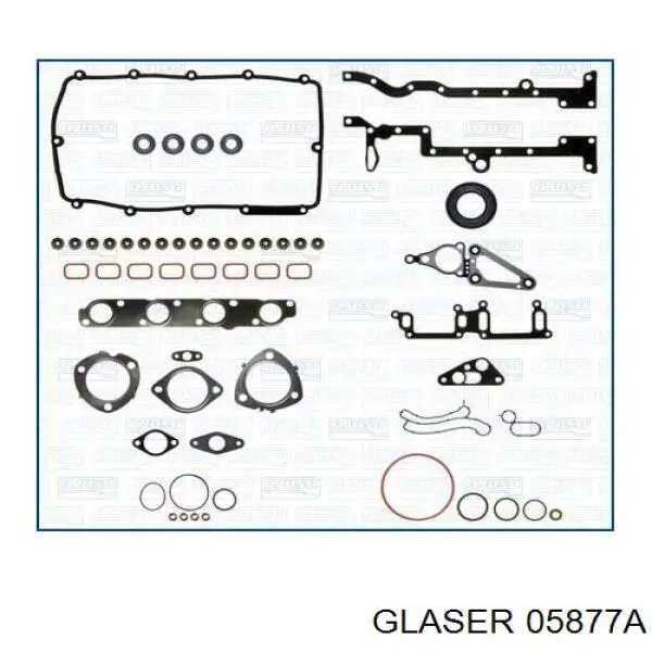 Прокладка головки блока циліндрів (ГБЦ) 05877A Glaser