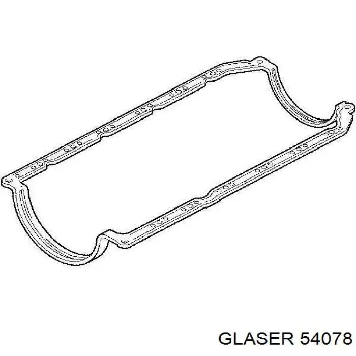 Прокладка піддону картера двигуна 54078 Glaser